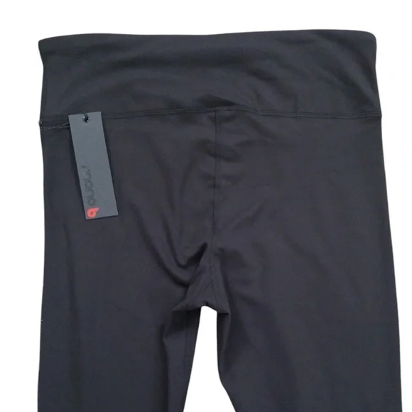 Mono B Women's Black Shredded‎ Knee Laser Cut High Waist Leggings Size XL NEW - Picture 11 of 15